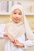 ADINA Girl Instant Shawl with attached inner in Cream